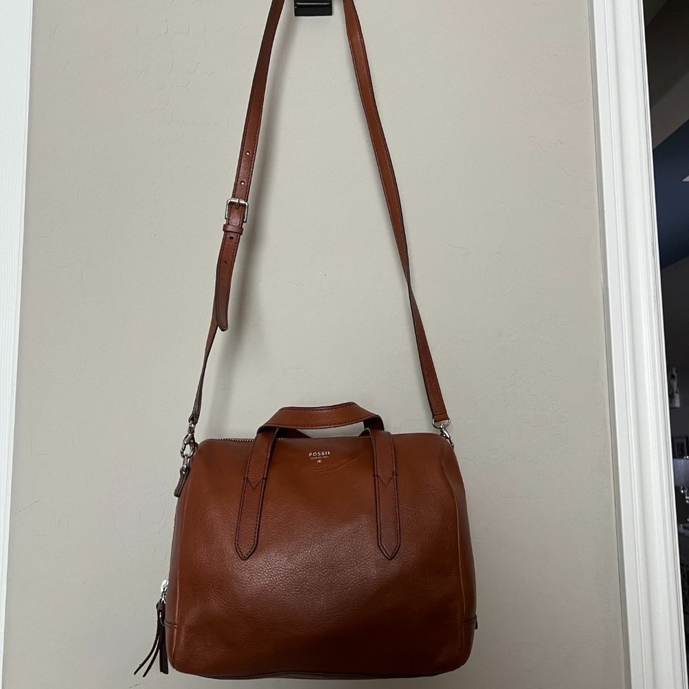 Fossil Sydney Brown Leather Satchel - BNWOT